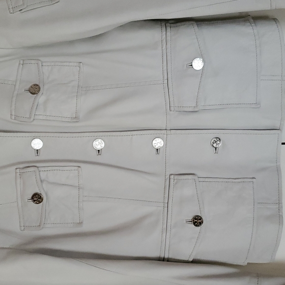 Tory Burch Winter White Sergeant Pepper Military Style Leather Jacket - Picture 5 of 16